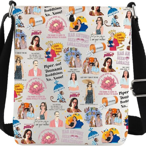 Compact & Lightweight Zippered Crossbody Bag for Daily Essentials - 8.05 in - Picture 1 of 7